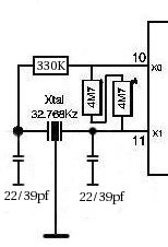 timing circuit with dual 22 or 39pf