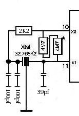 timing circuit with dual 200pf